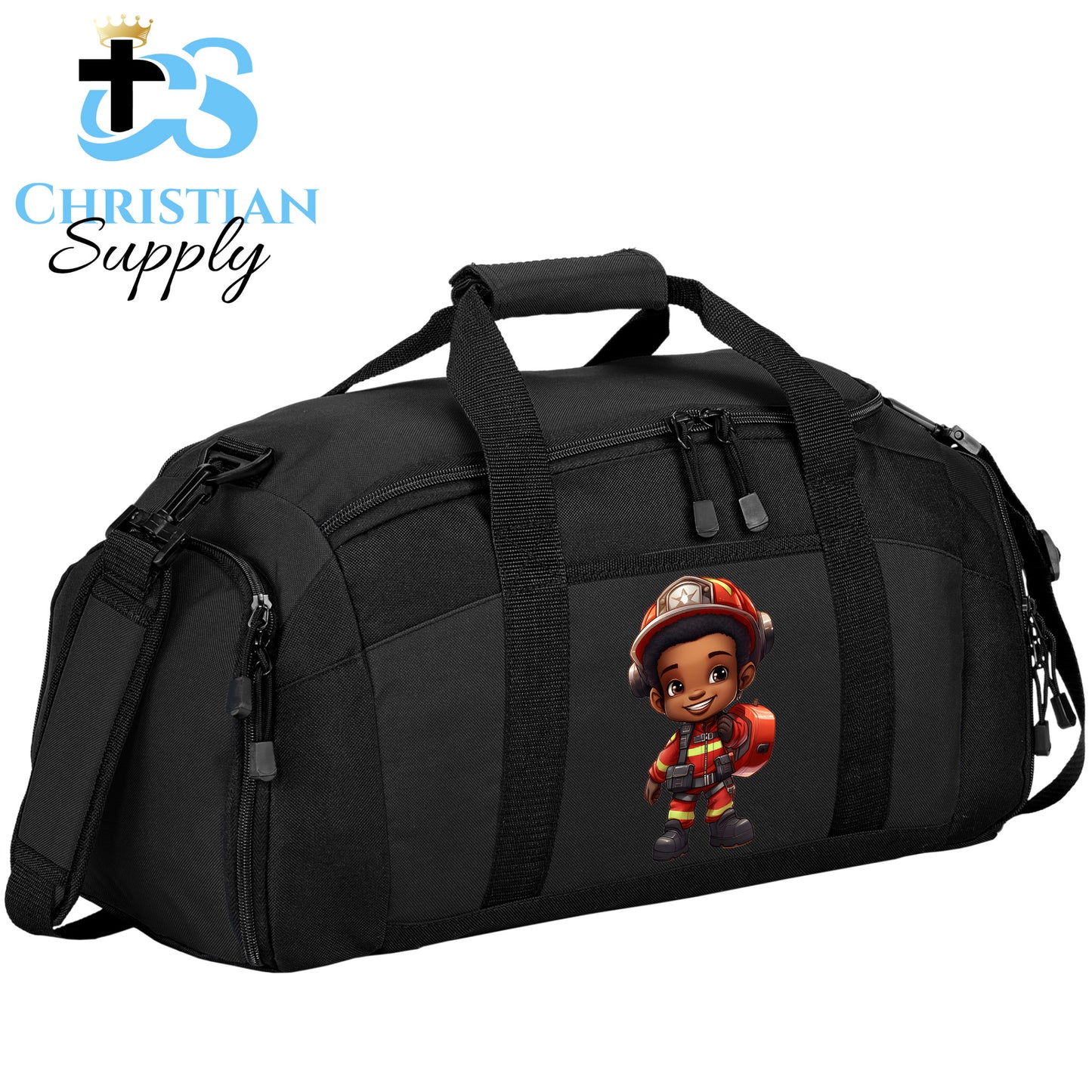 Kids Christian Firefighter Duffel Bag