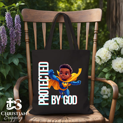 Kids Christian Star Super Boy Blue Outfit 3 Tote Bag