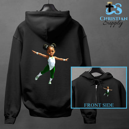 Kids Gymnastics Christian Green Outfit Apparel