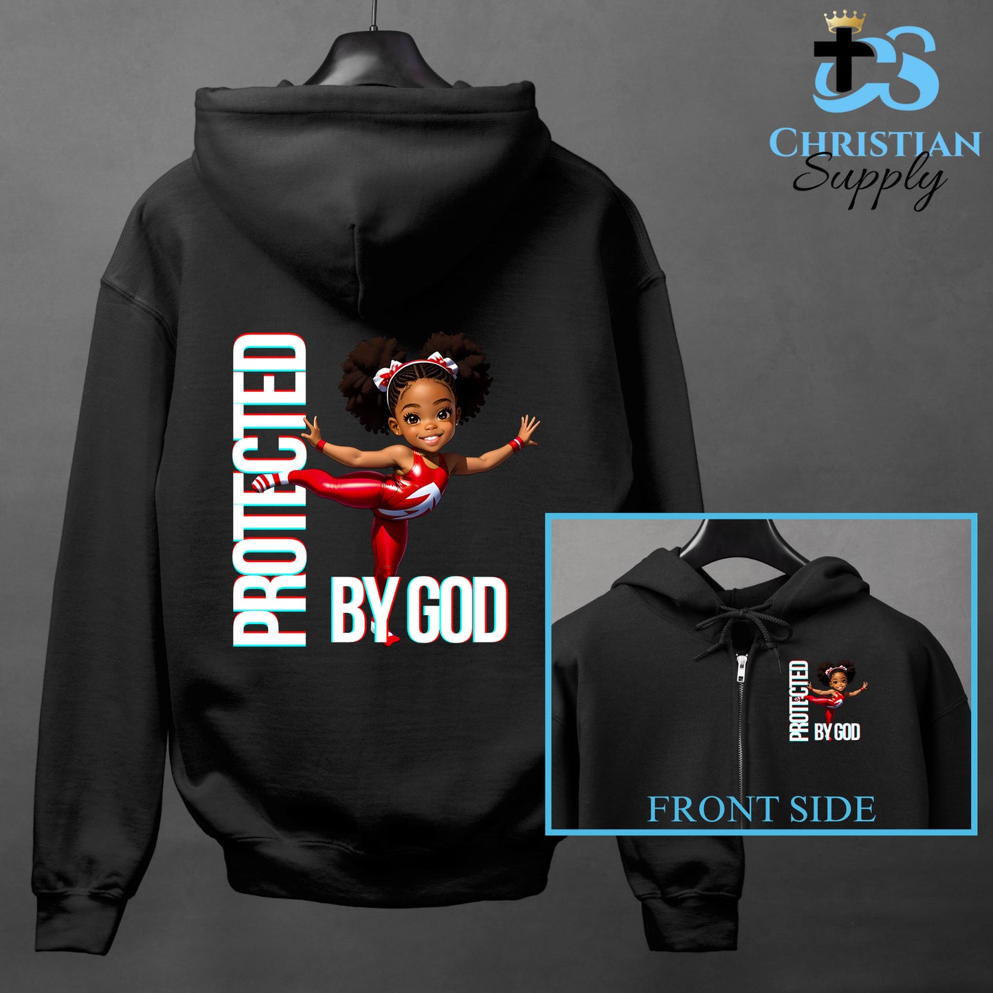 Kids Gymnastics Christian Red Outfit Apparel