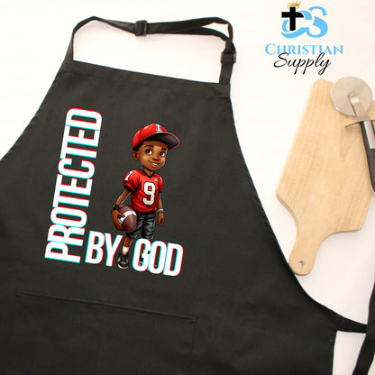 Kids Christian Football Red Jersey 3 Apron