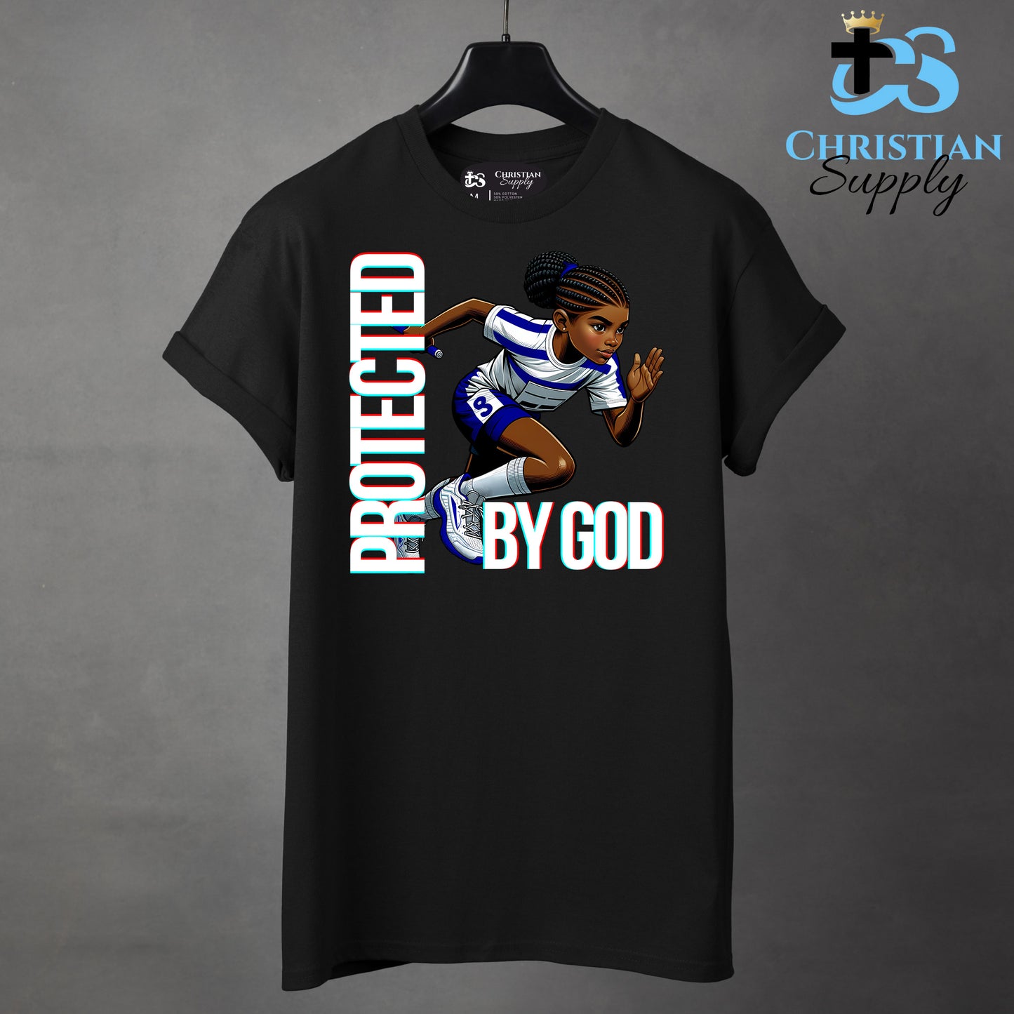 Kids Christian Track and Field Runner Baton Apparel