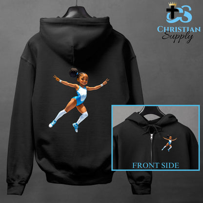 Kids Gymnastics Christian Blue Outfit Apparel