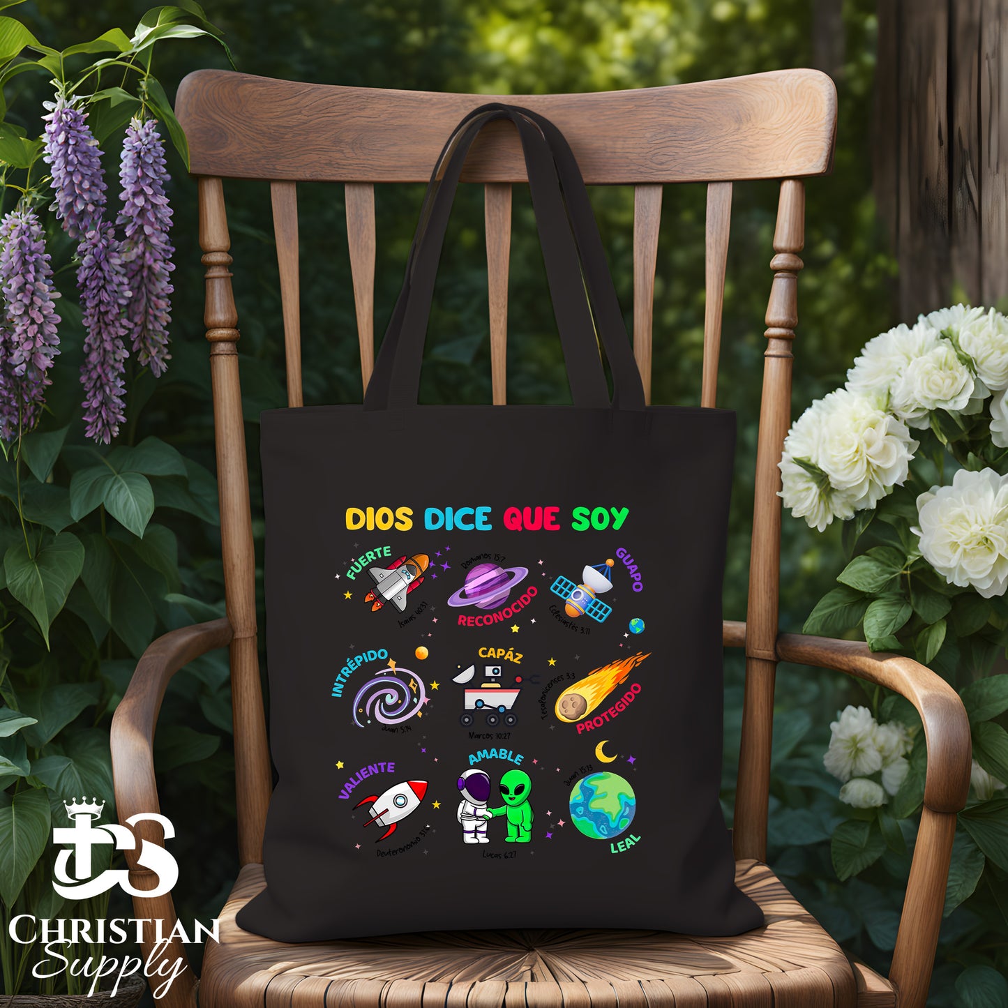 Kids Dios Dice Que Soy Space Spanish Tote Bag