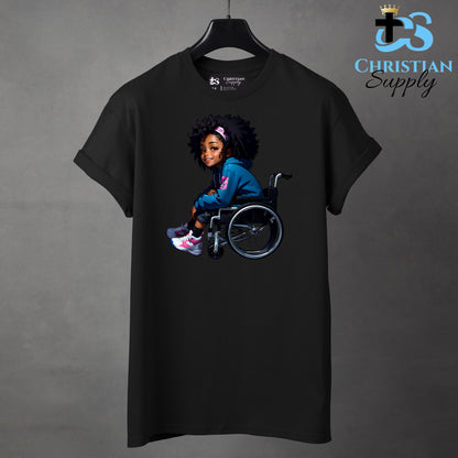 Kids Christian Girl in Wheelchair 1 Apparel