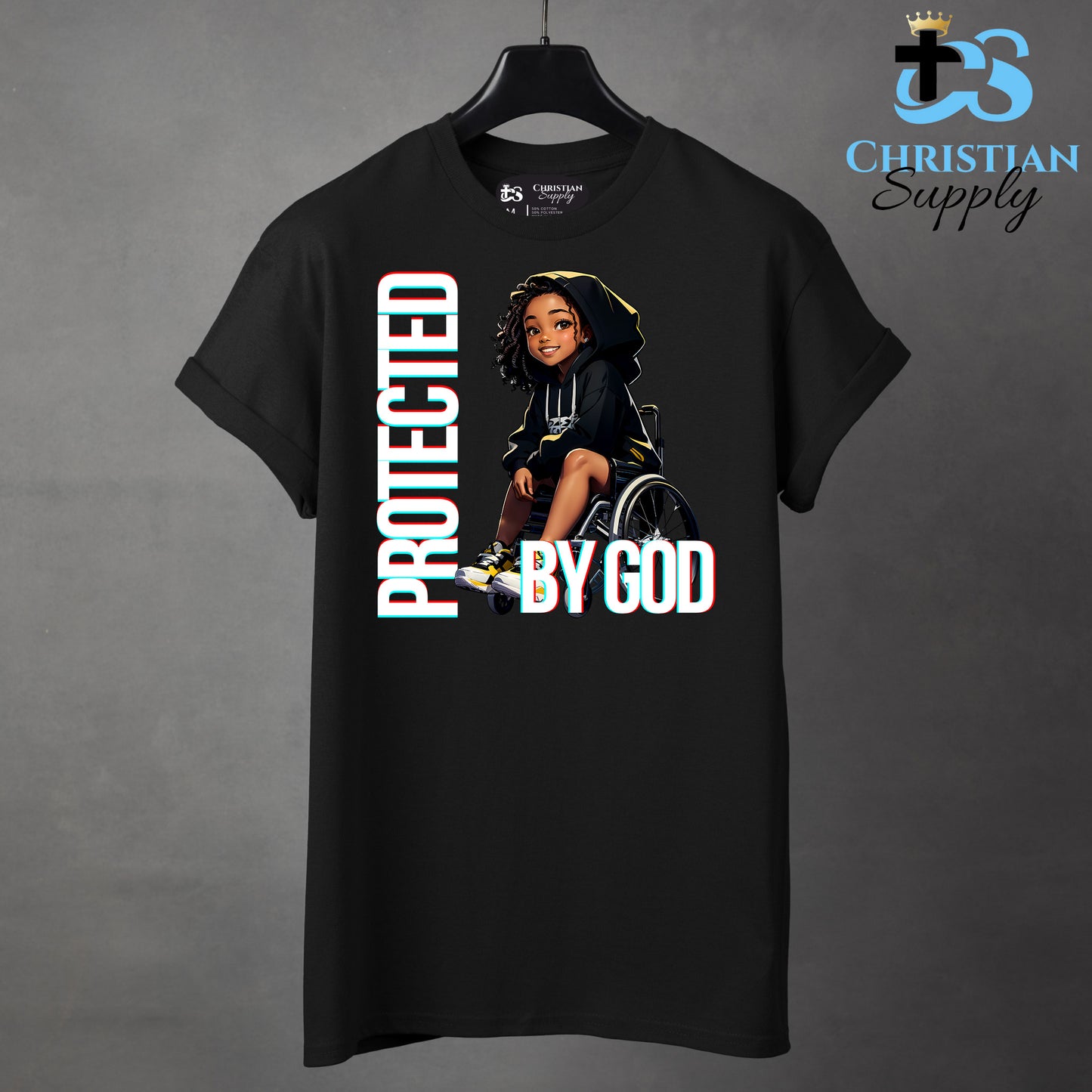 Kids Christian Girl in Wheelchair 3 Apparel