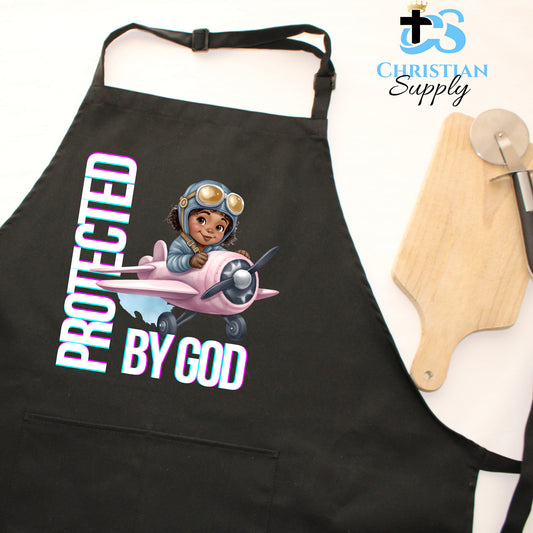 Kids Christian Girl Pilot 2 Apron