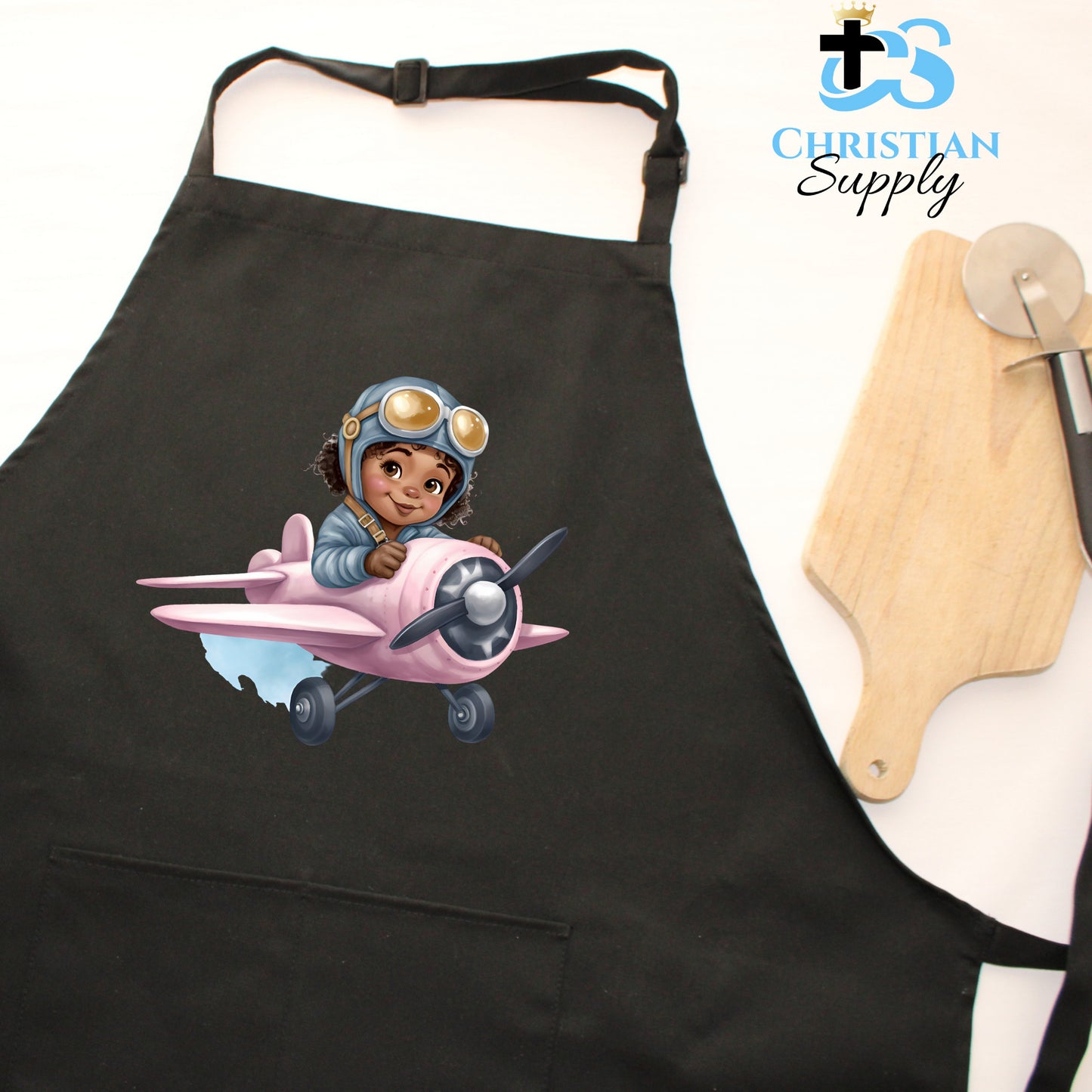 Kids Christian Girl Pilot 2 Apron