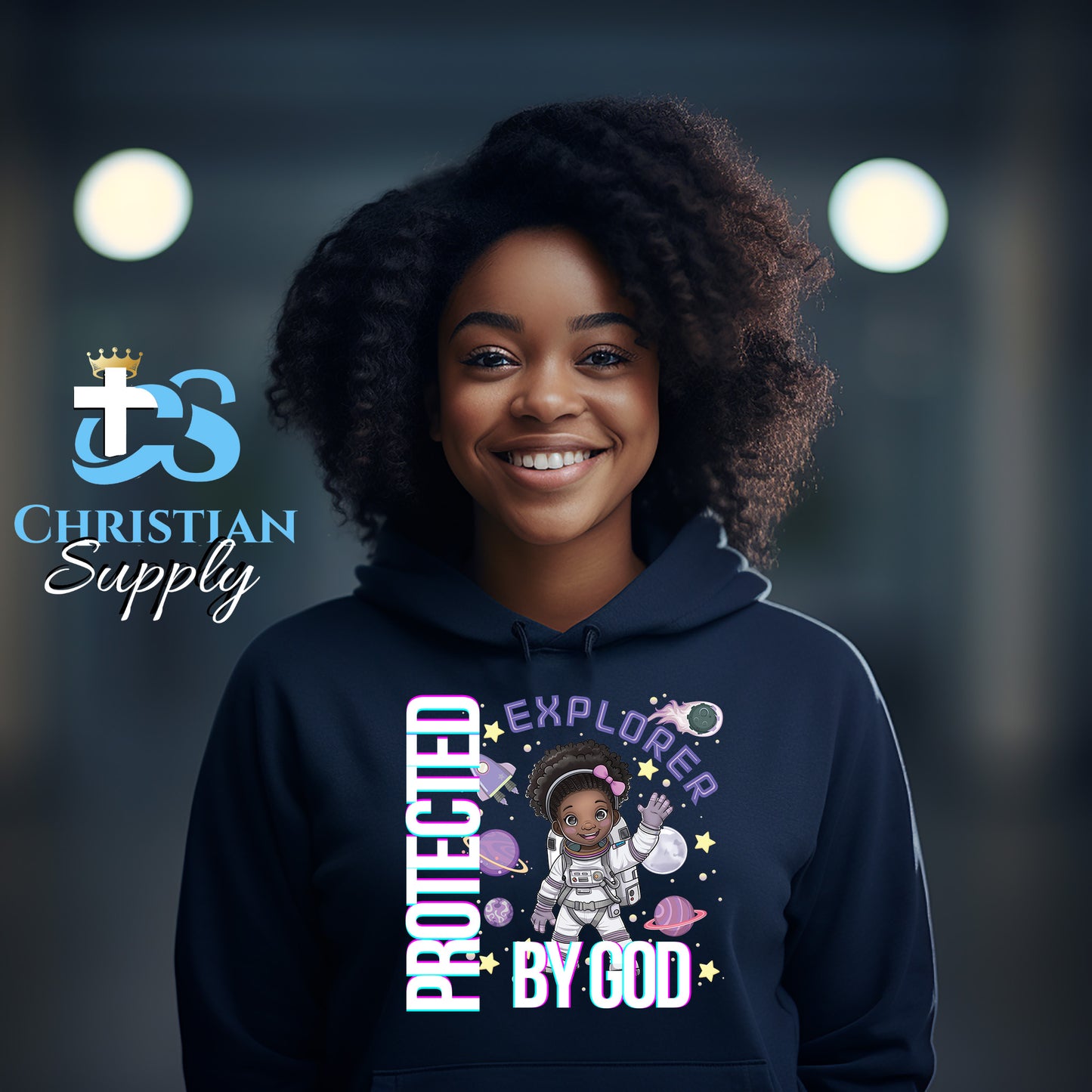 Kids Christian Girl Astronaut Explorer Apparel