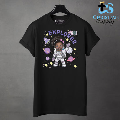 Kids Christian Girl Astronaut Explorer Apparel