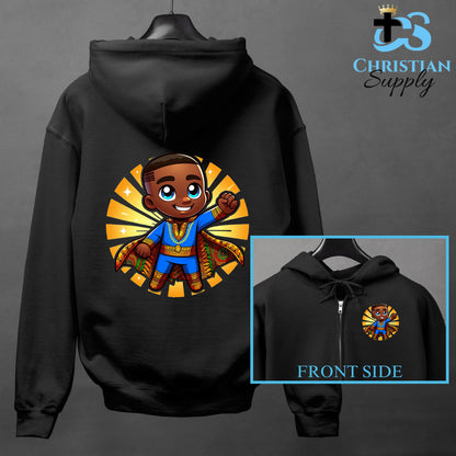 Kids Christian Super Boy Blue Outfit Apparel