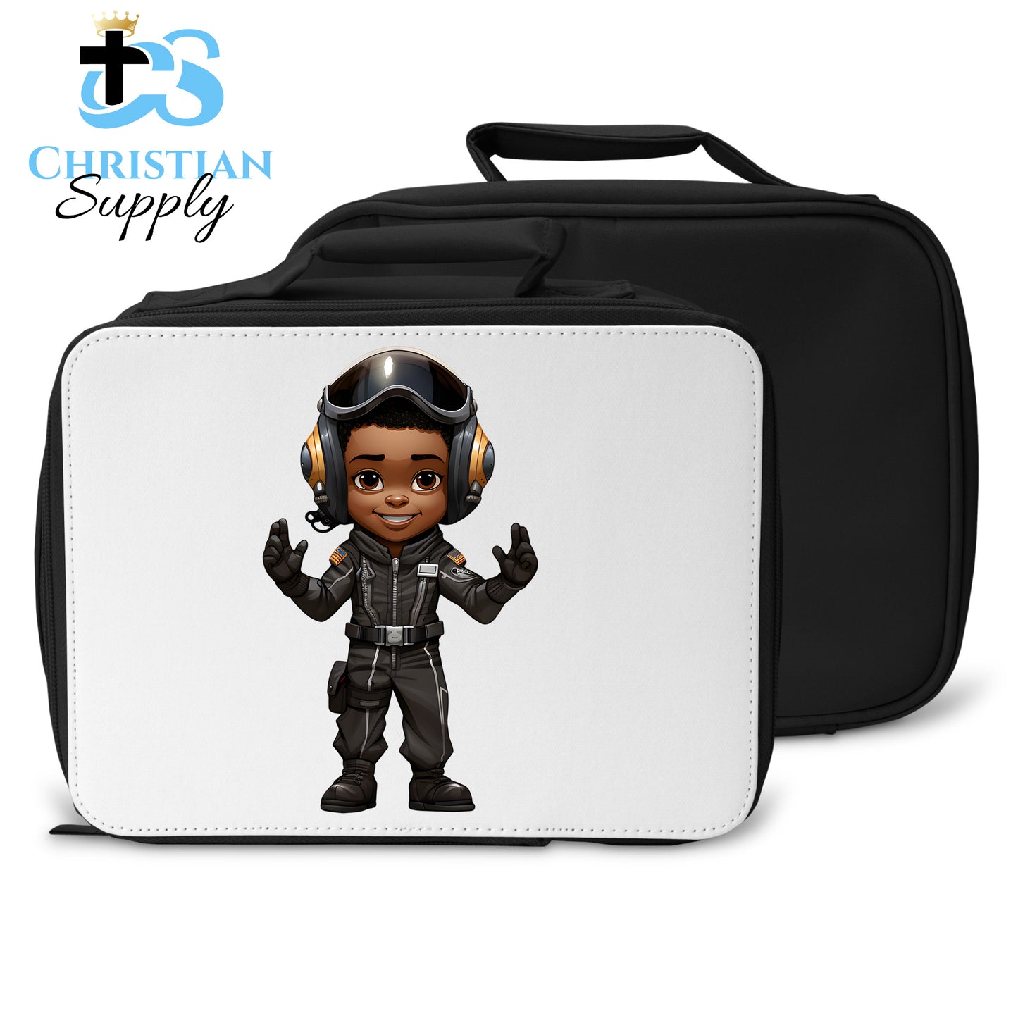 Kids Christian Boy Pilot 5 Lunch Bag