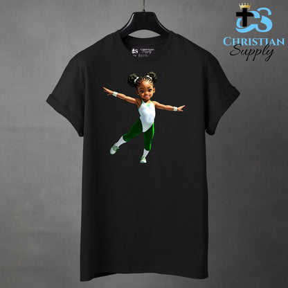 Kids Gymnastics Christian Green Outfit Apparel