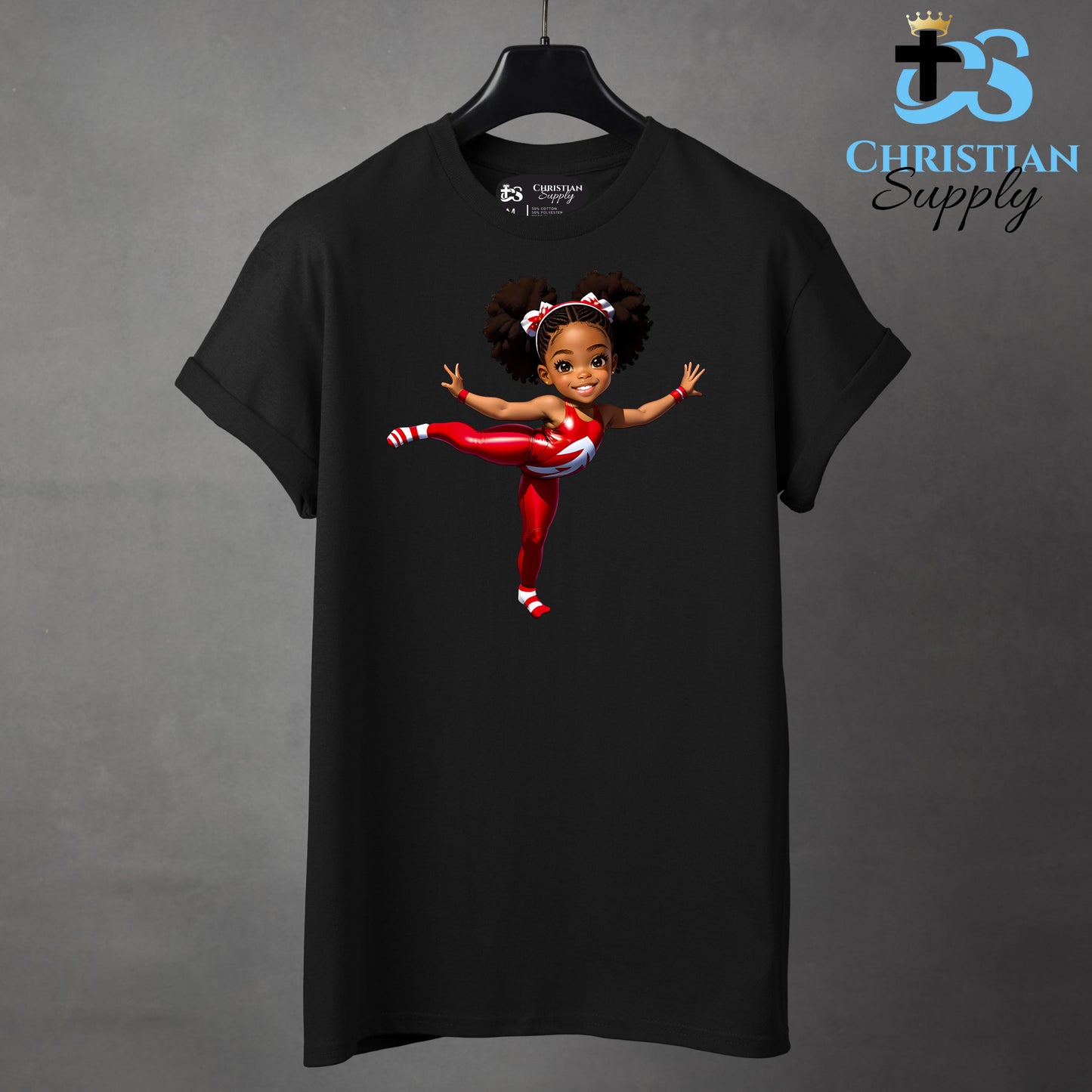 Kids Gymnastics Christian Red Outfit Apparel