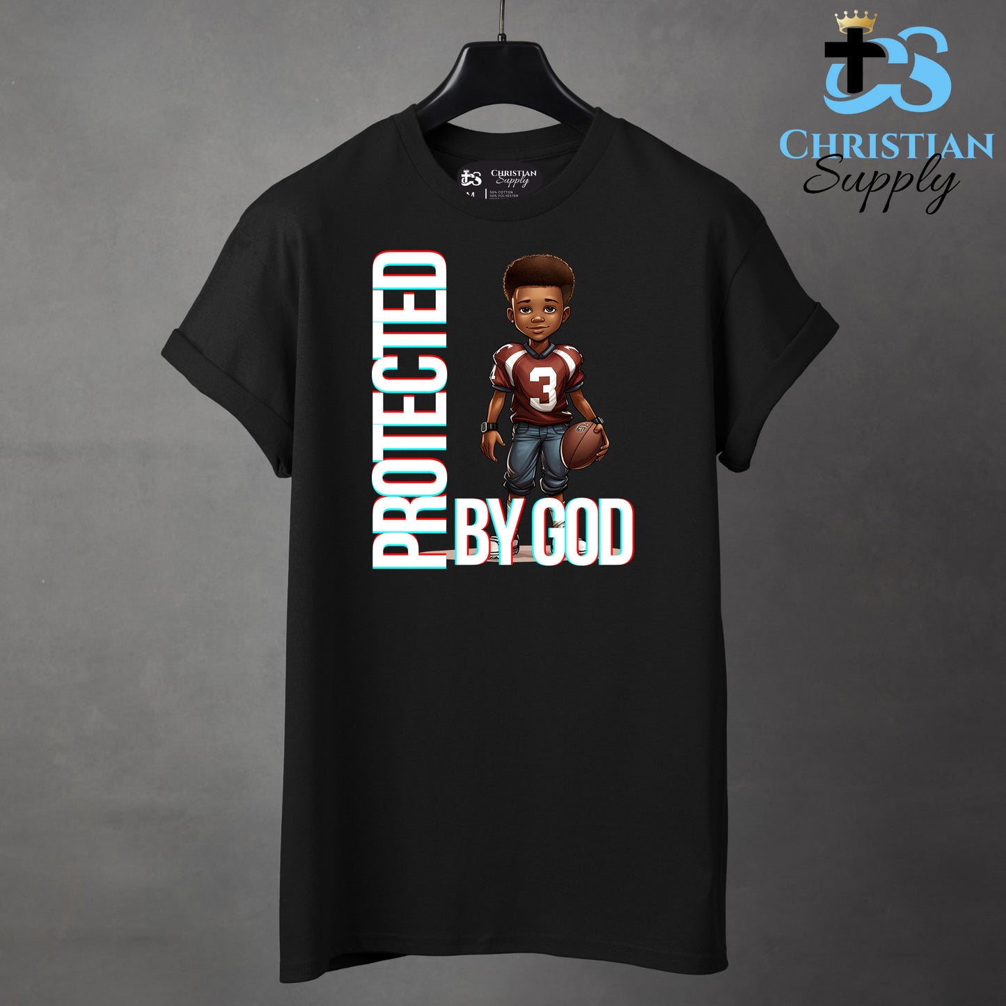 Kids Christian Football Brown Jersey 1 Apparel