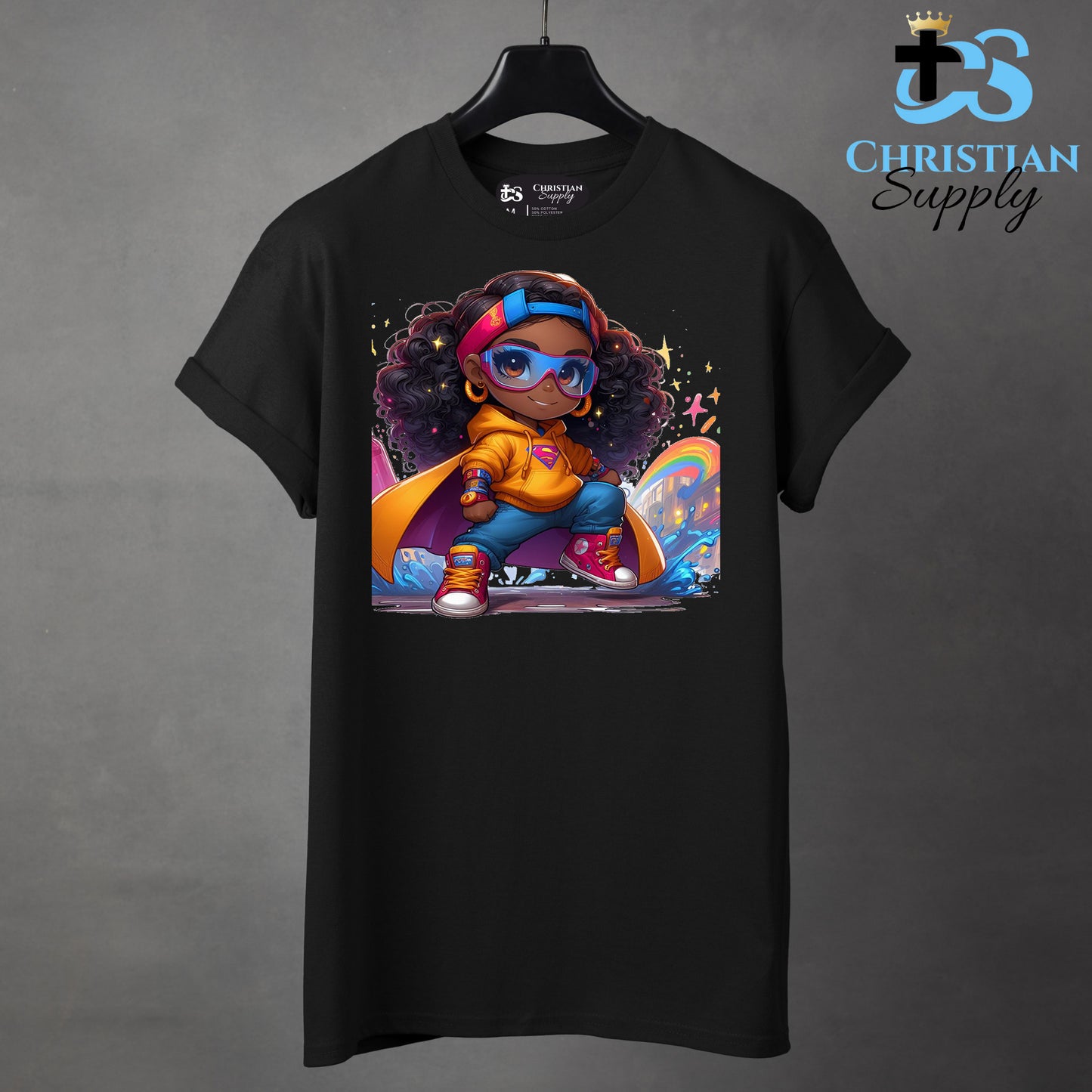 Kids Artist Christian Superhero Girl Apparel