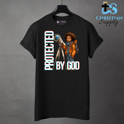 Kids Christian Boy with Telescope Science 2 Apparel