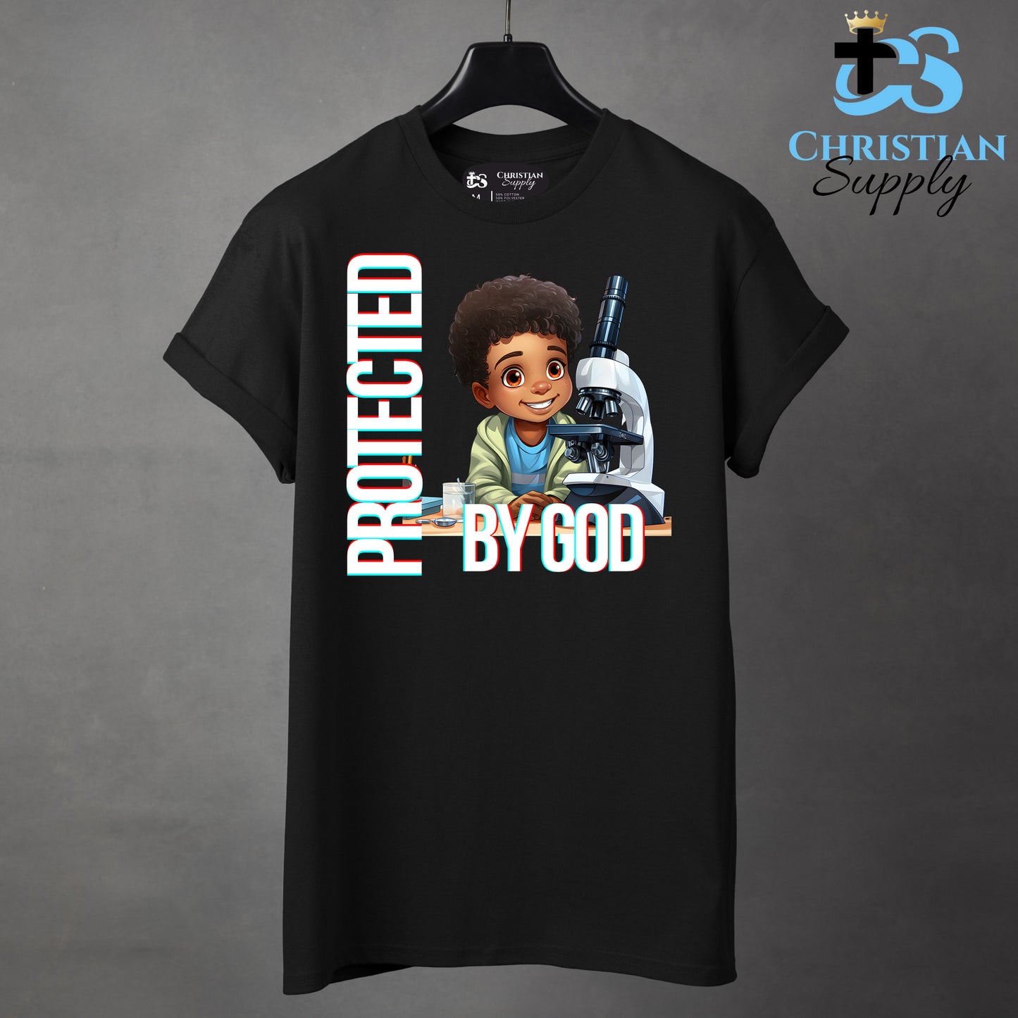 Kids Christian Scientist with Microscope 2 Apparel