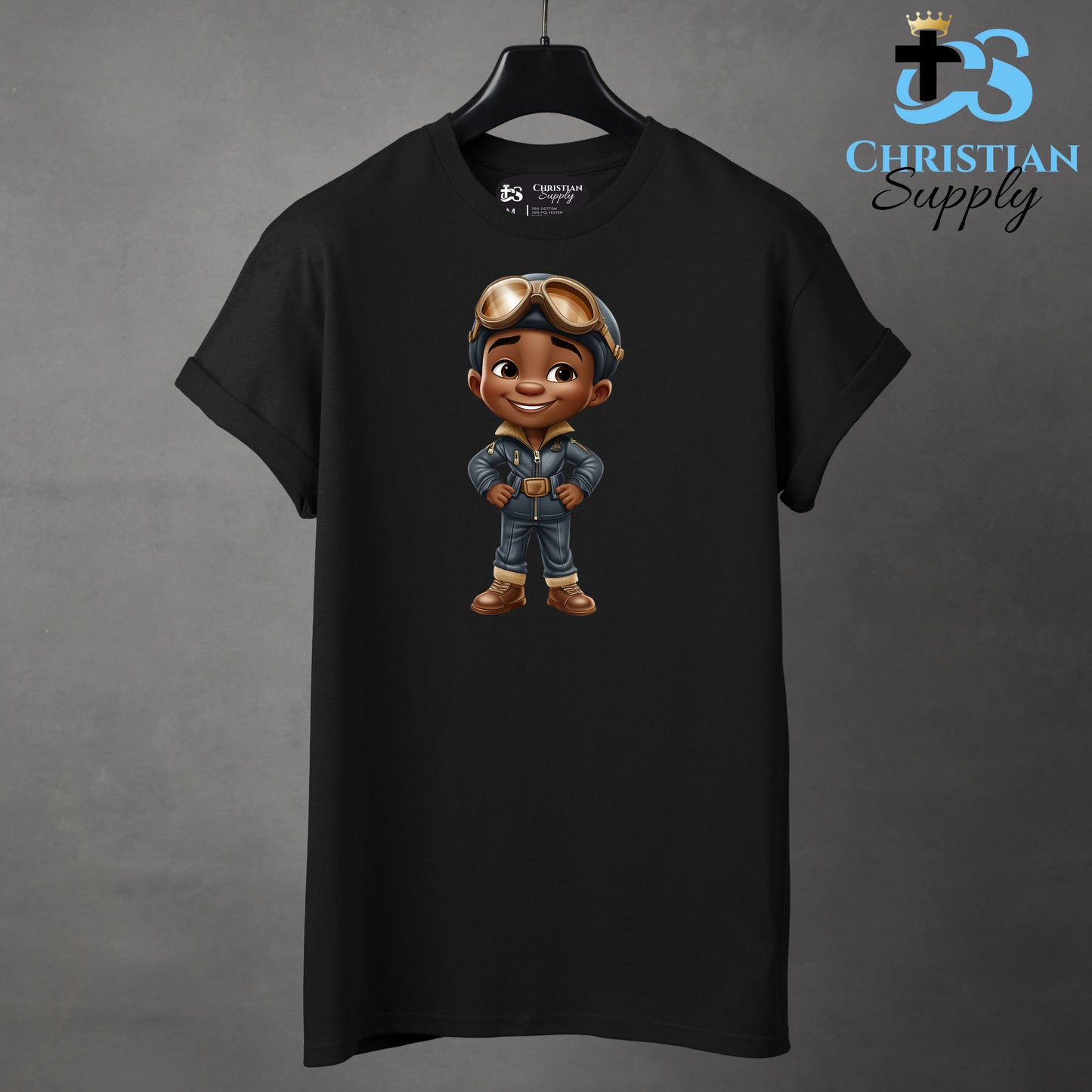 Kids Christian Boy Pilot 3 Apparel