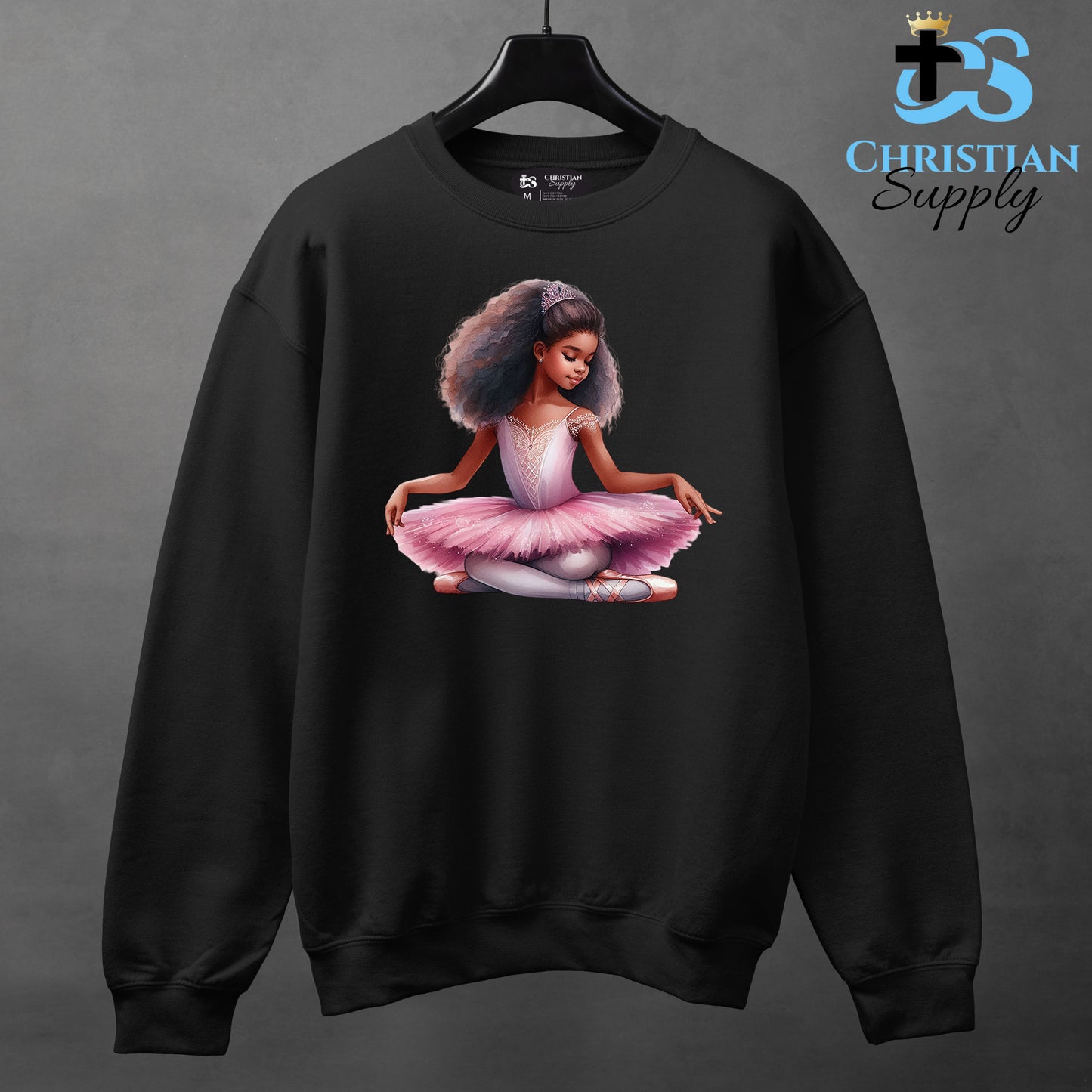 Kids Christian Ballerina Sitting Apparel