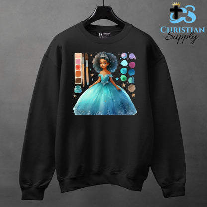 Kids Christian Princess Blue Makeup Artist Apparel