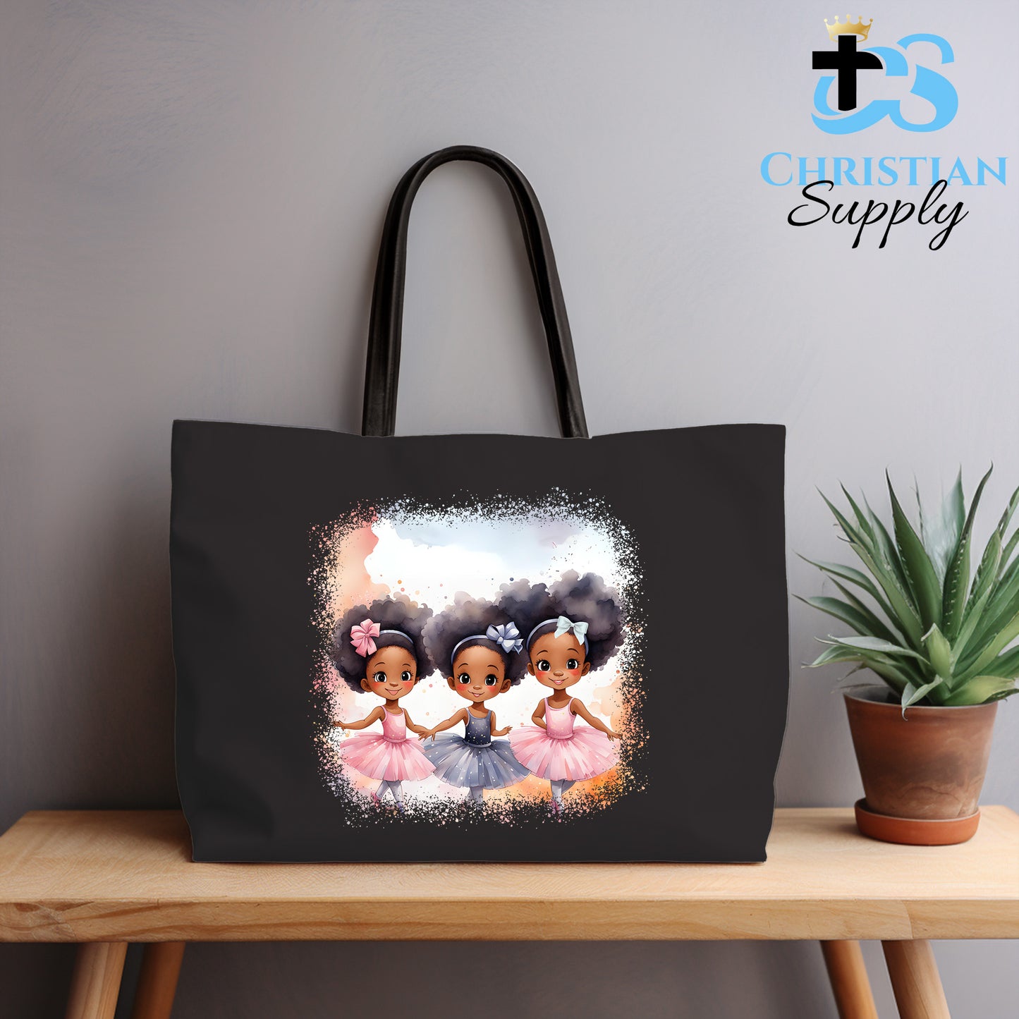 Kids Christian 3 Ballerinas 2 Tote Bag