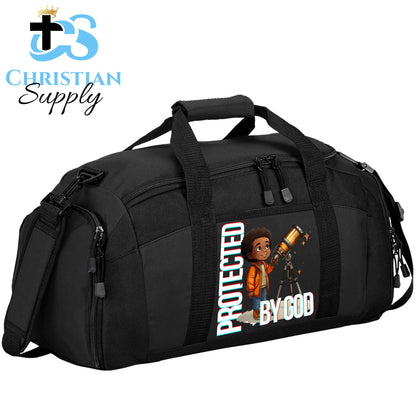 Kids Christian Boy with Telescope Science Duffel Bag