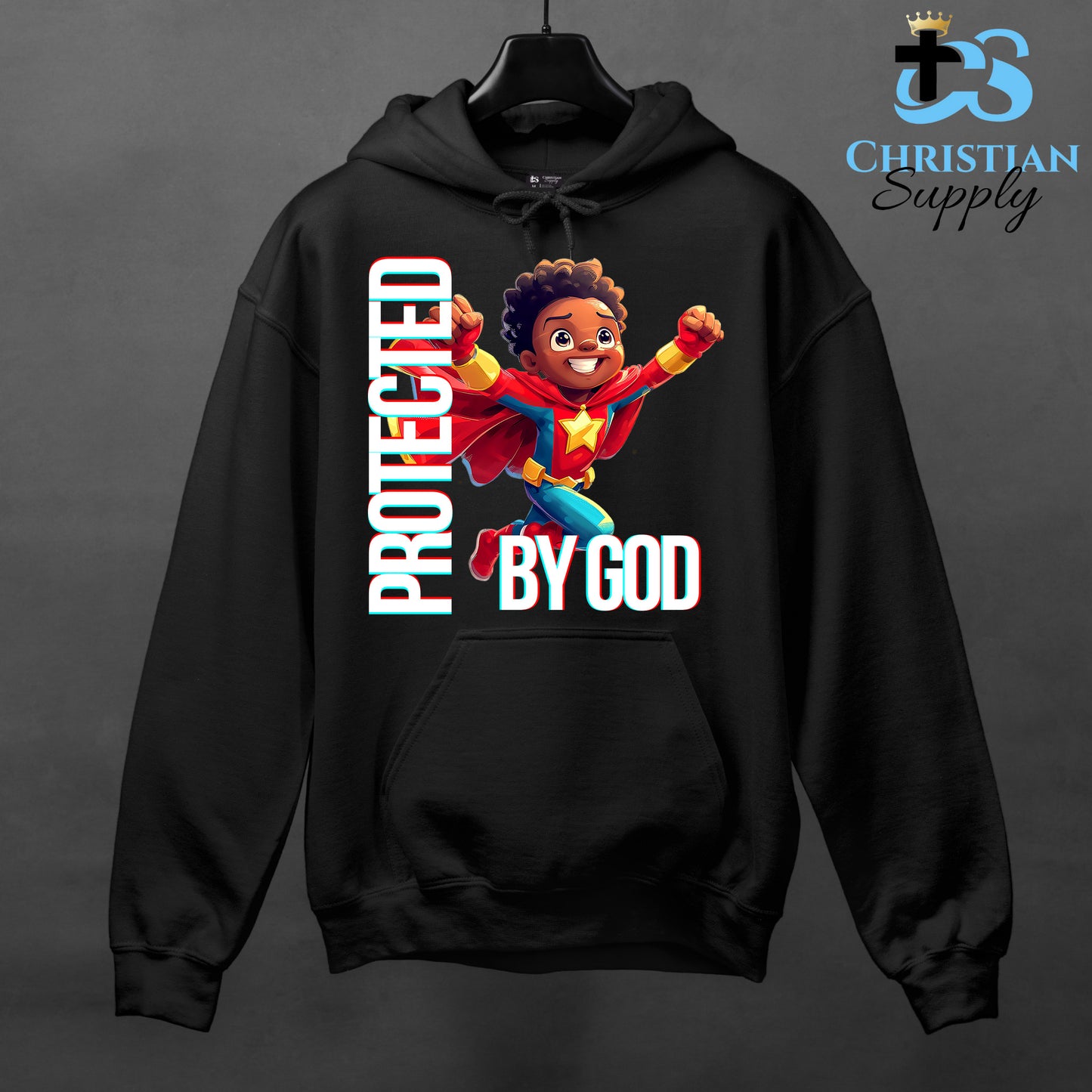 Kids Christian Star Super Boy Red Outfit Apparel