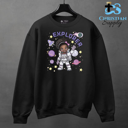 Kids Christian Girl Astronaut Explorer Apparel