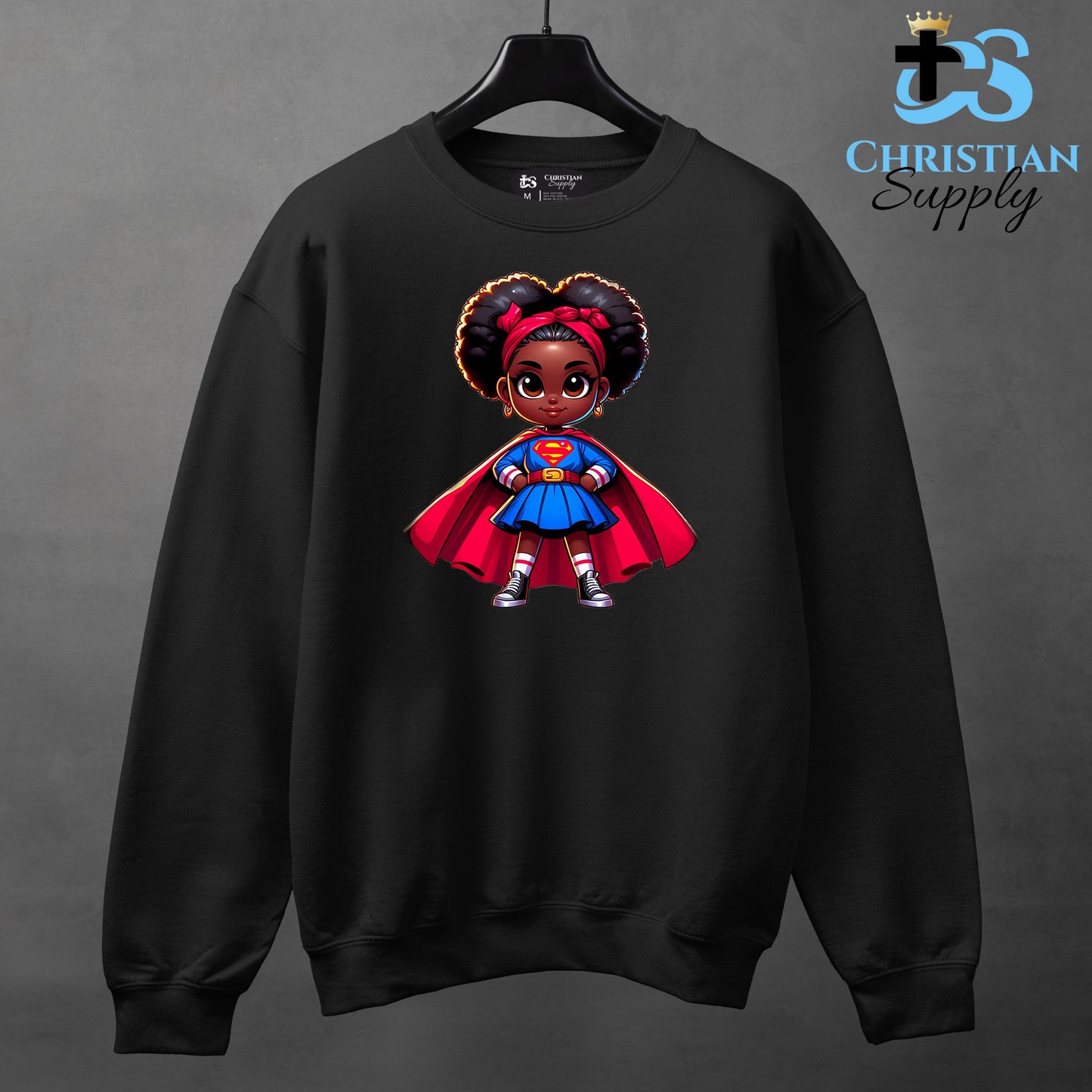 Kids Christian Super Girl Red Outfit Apparel