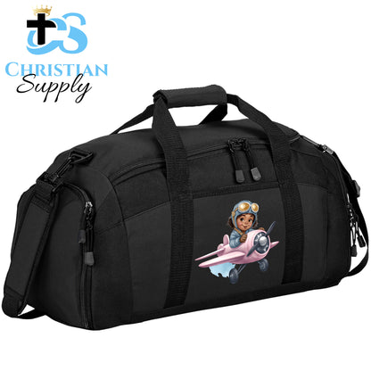 Kids Christian Girl Pilot 2 Duffel Bag