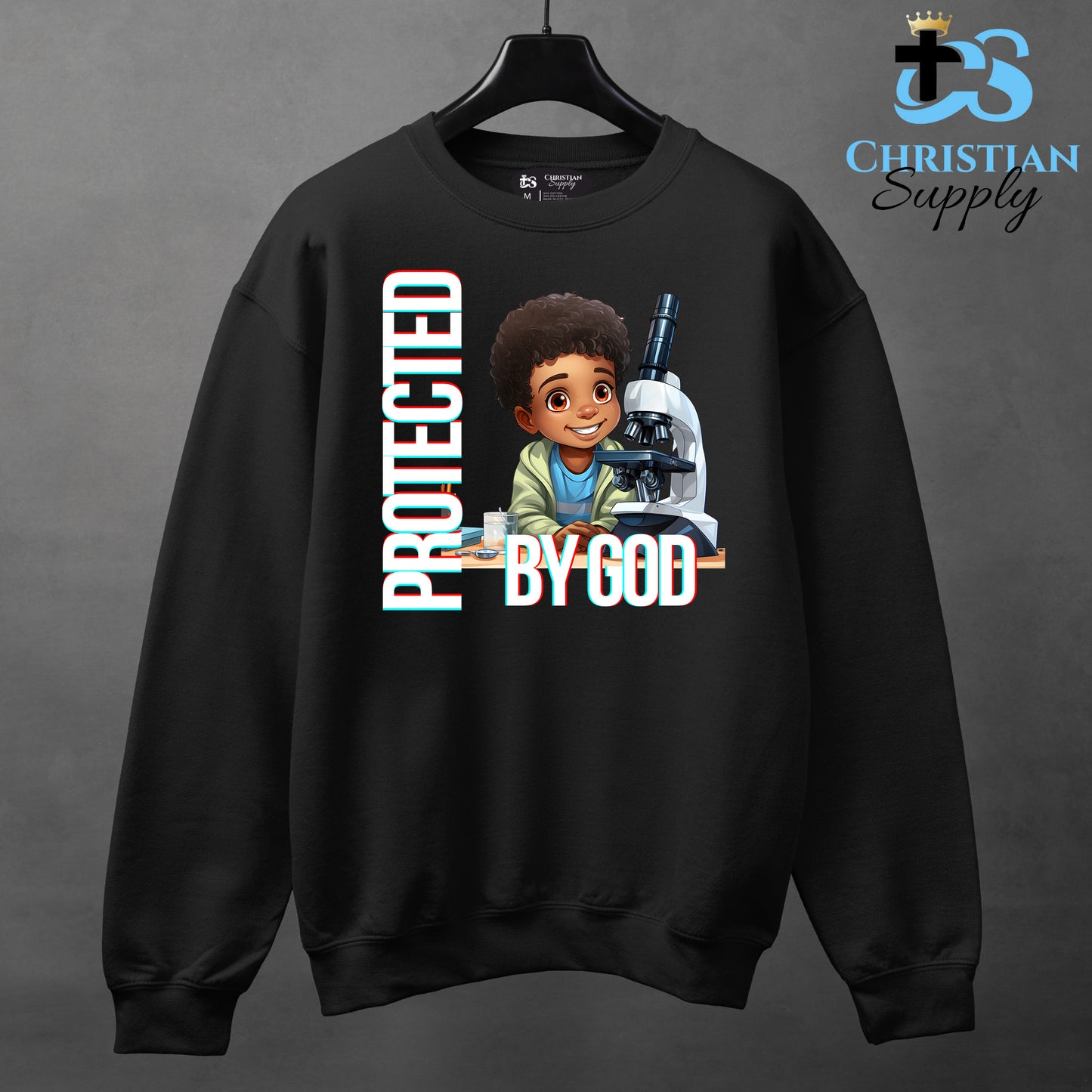 Kids Christian Scientist with Microscope 2 Apparel