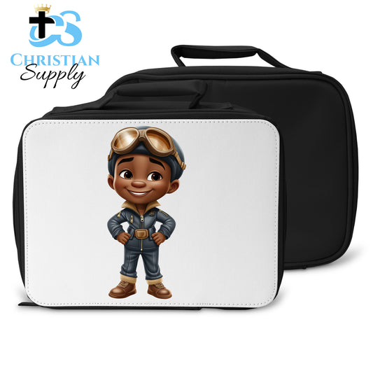 Kids Christian Boy Pilot 3 Lunch Bag