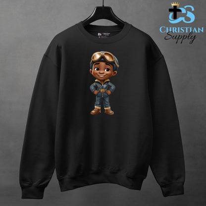 Kids Christian Boy Pilot 3 Apparel