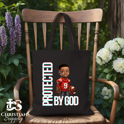 Kids Christian Football Red Jersey 1 Tote Bag