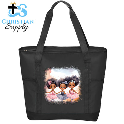 Kids Christian 3 Ballerinas 2 Tote Bag