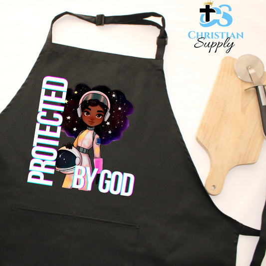 Kids Christian Girl Astronaut Apron