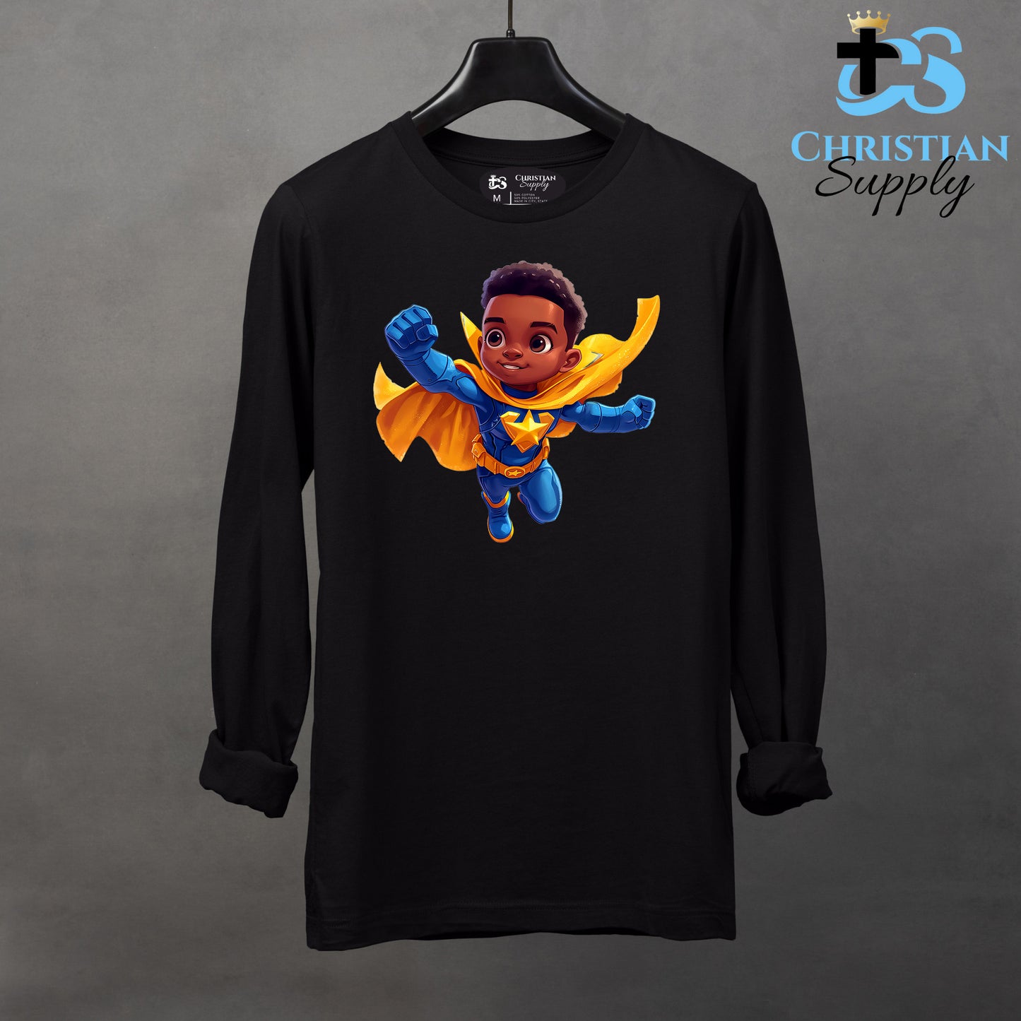 Kids Christian Star Super Boy Blue Outfit 3 Apparel