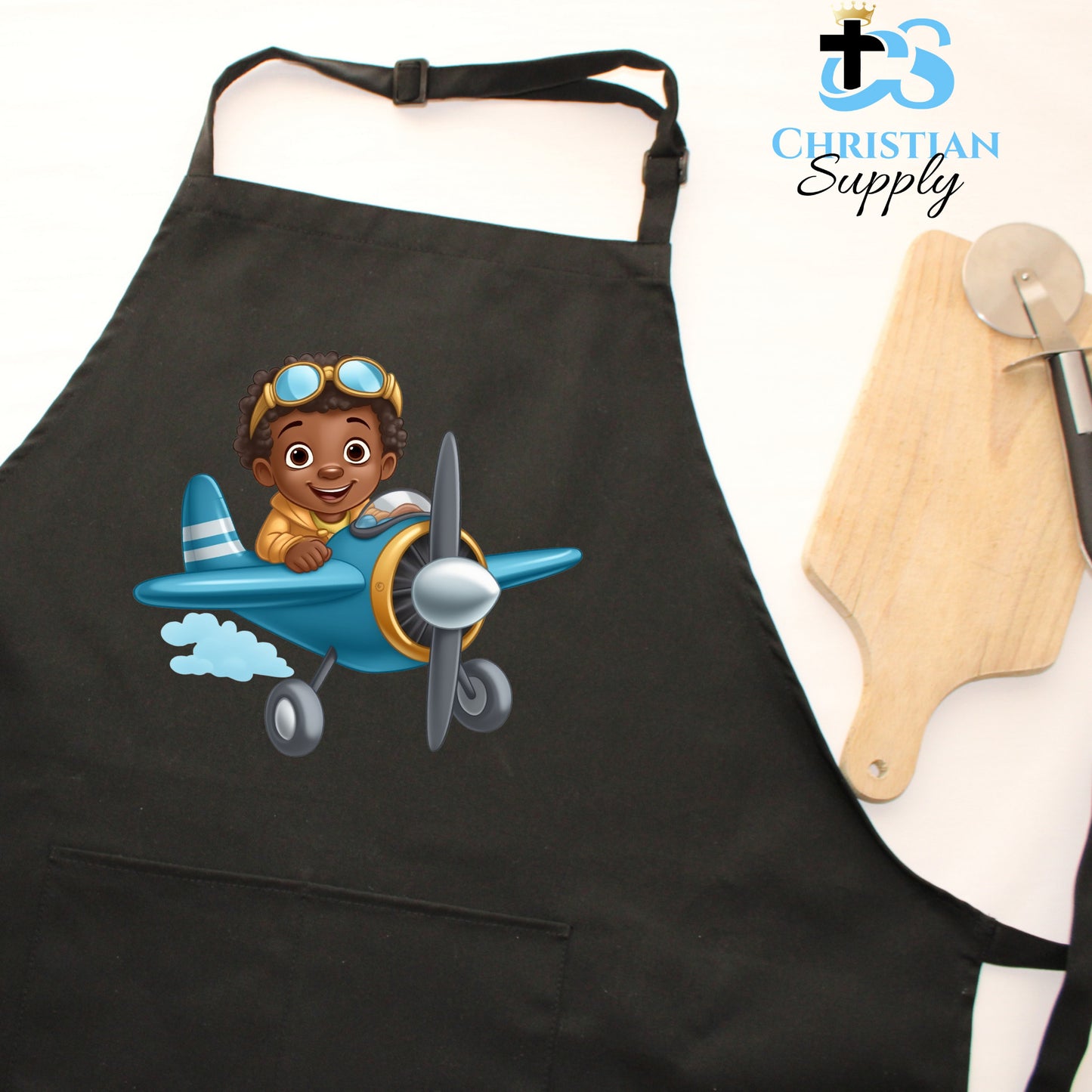 Kids Christian Boy Pilot Apron