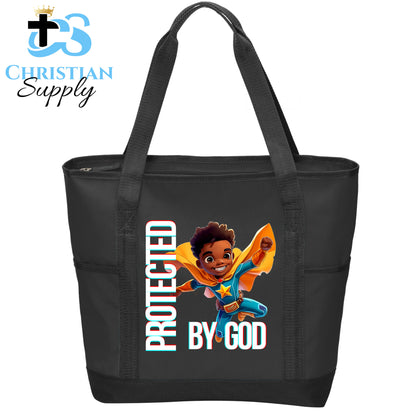 Kids Christian Star Super Boy Blue Outfit 2 Tote Bag