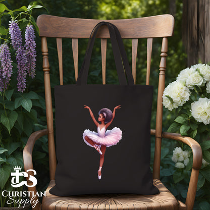 Kids Christian Ballerina Pirouette Tote Bag