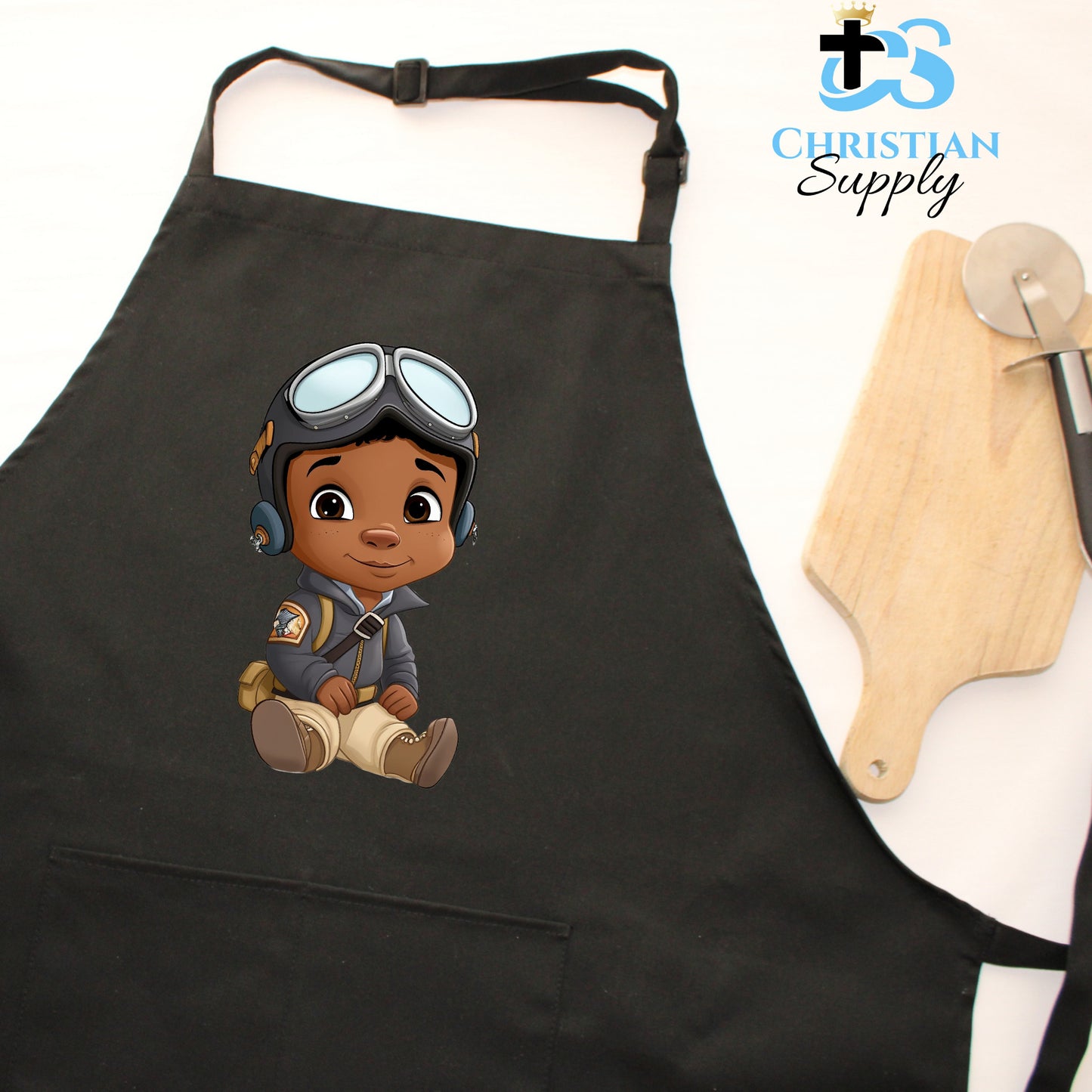 Kids Christian Boy Pilot 4 Apron