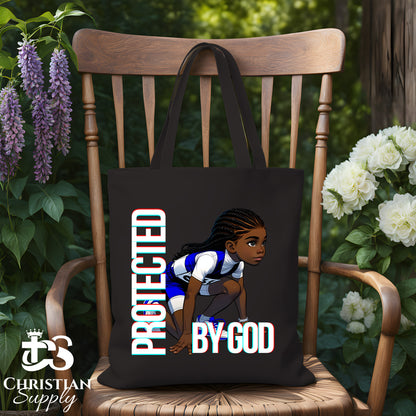 Kids Christian Track and Field Runner Tote Bag