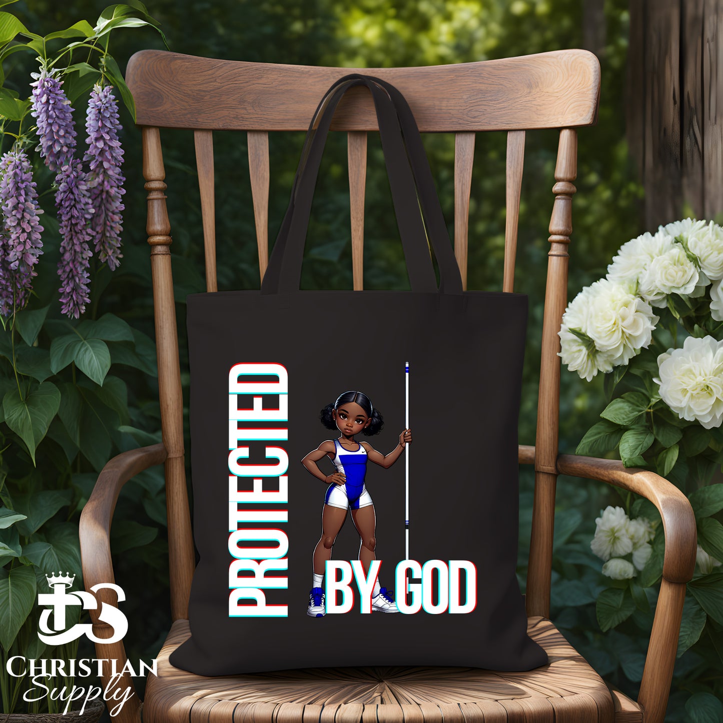 Kids Christian Track and Field Thrower Tote Bag