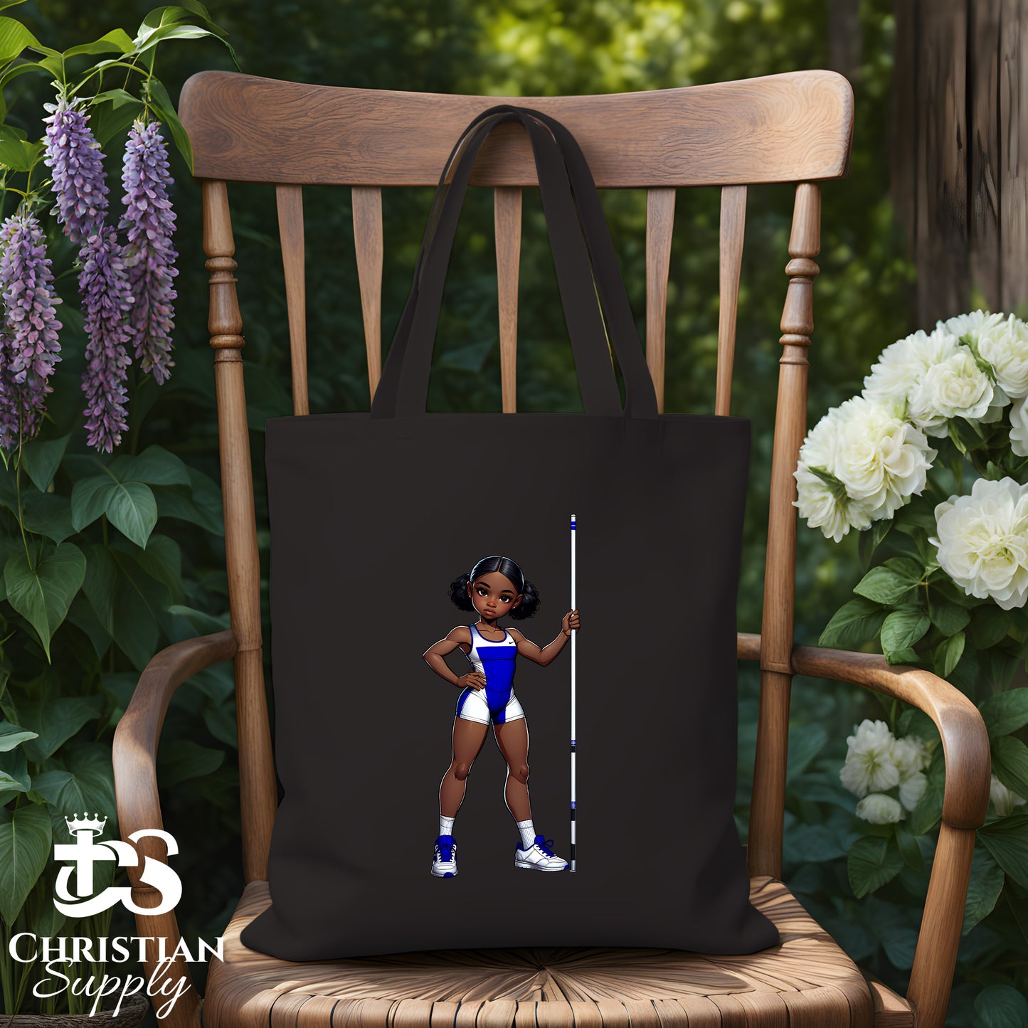 Kids Christian Track and Field Thrower Tote Bag