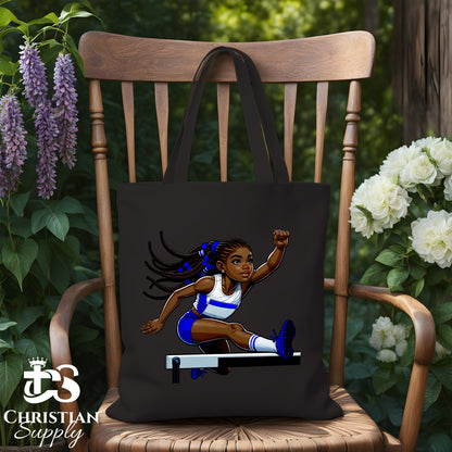 Kids Christian Track and Field Jumper Tote Bag