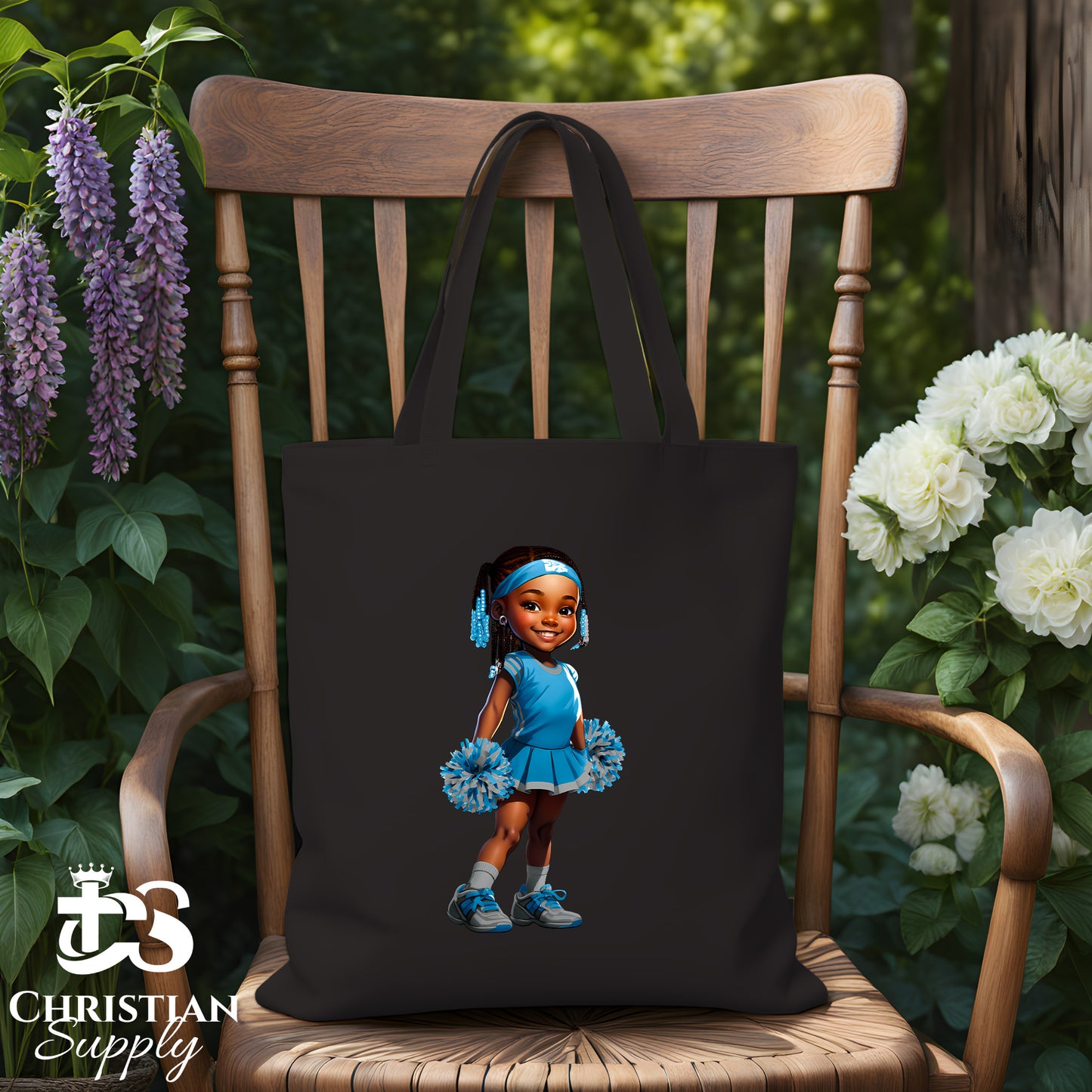 Kids Christian Cheerleader 1 Tote Bag