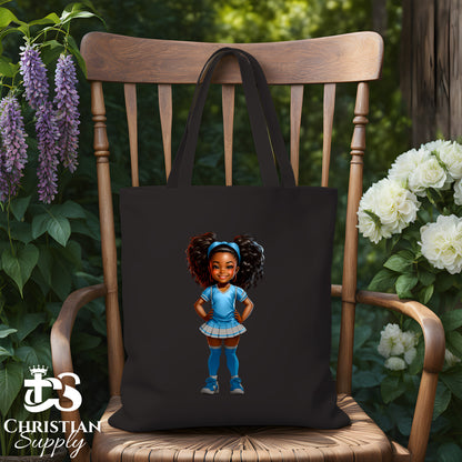 Kids Christian Cheerleader 2 Tote Bag