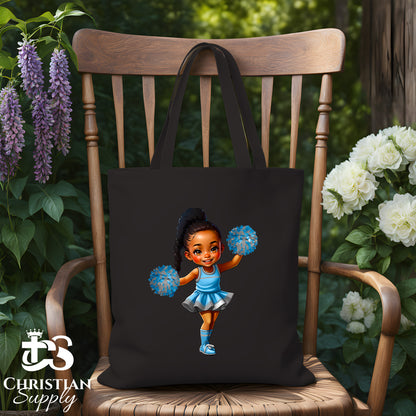 Kids Christian Cheerleader 3 Tote Bag