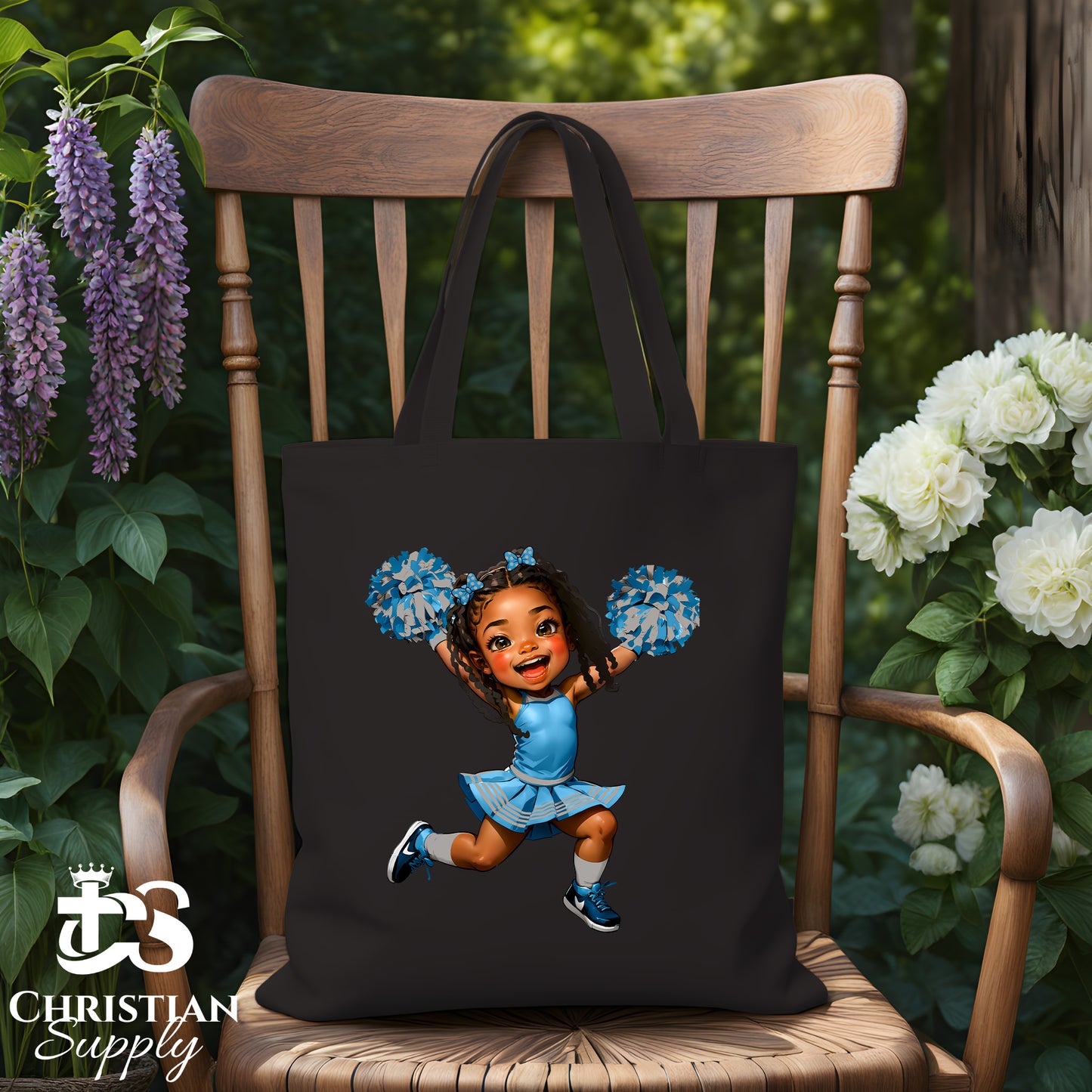 Kids Christian Cheerleader 4 Tote Bag